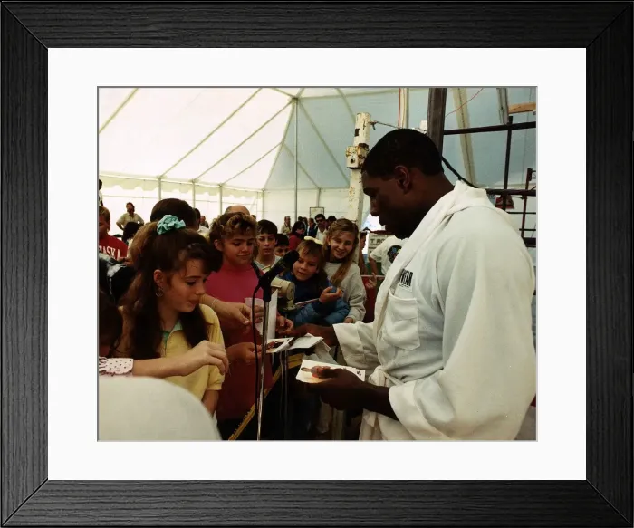 Framed Print : Frank Bruno former WBC World Heavyweight Champion