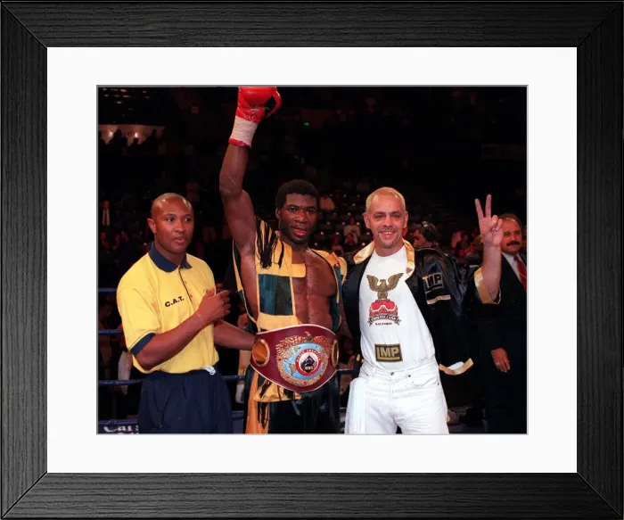 Framed Print : Carl Thompson Boxer celebrates Sheffield Arena July 1998 Thompson defeated Chris Framed Print : Carl Thompson Boxer celebrates Sheffield Arena July 1998 Thompson defeated Chris