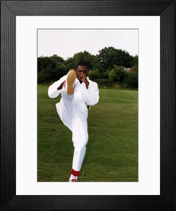 Framed Print : Frank Bruno Boxer has taken up Karate to help improve his speed and mental toughness