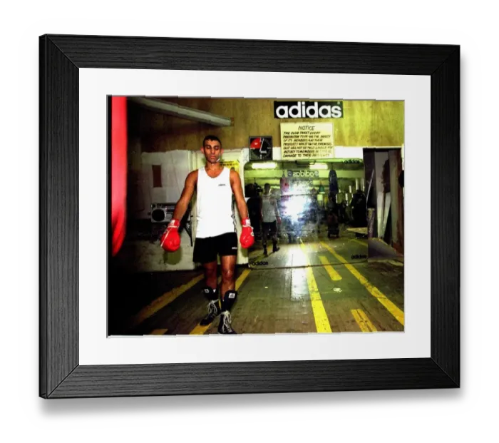 Framed Print : Prince Naseem Hamed Preparing For His Fight In London With Boom Boom Johnson