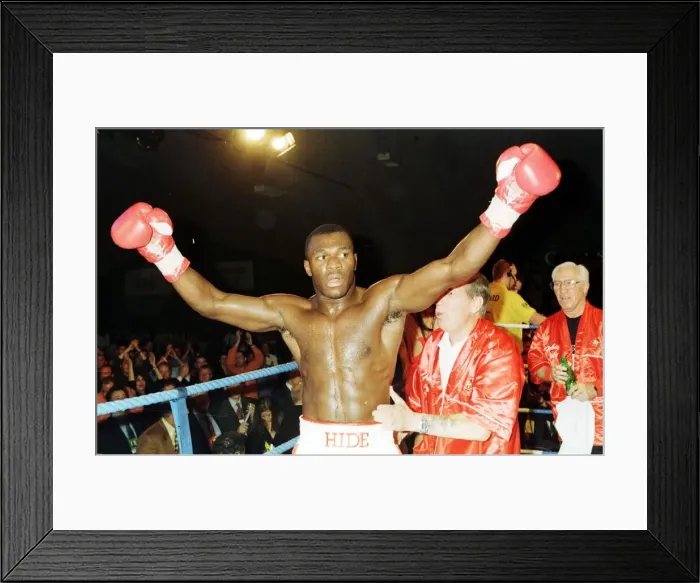 Framed Print : Herbie Hide v Willie Fischer 1998 Boxing Herbie Hide Boxer WBO Heavyweight