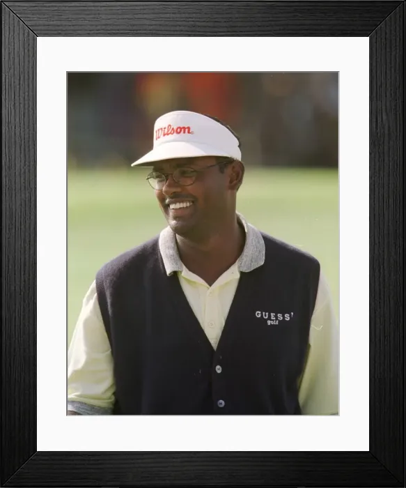 Framed Print : Vijay Singh at Open Golf Championship Birkdale 1998 during the first round Framed Print : Vijay Singh at Open Golf Championship Birkdale 1998 during the first round