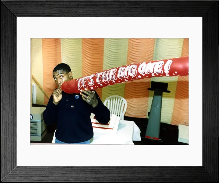 Framed Print : Frank Bruno Former WBC World Heavyweight Boxing Champion Boxer