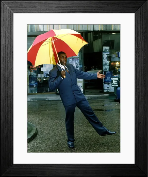 Framed Print : Frank Bruno Former WBC World Heavyweight Boxer