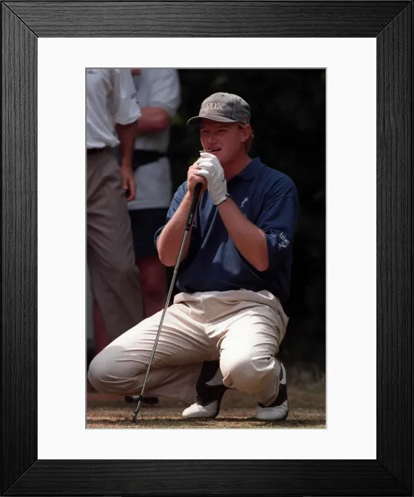 Framed Print : Ernie Els at the British Open Royal Lytham St Annes July 1996 Framed Print : Ernie Els at the British Open Royal Lytham St Annes July 1996