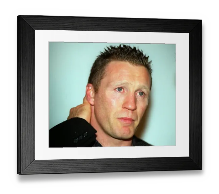 Framed Print : Steve Collins WBO Champion after announcing retirement in London Framed Print : Steve Collins WBO Champion after announcing retirement in London