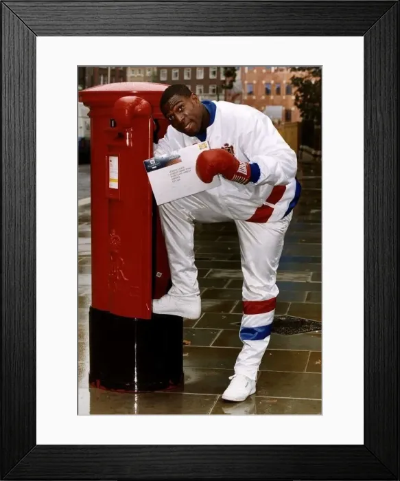 : Frank Bruno former Boxer posting a Special Delivery to Lennox Lewis : Frank Bruno former Boxer posting a Special Delivery to Lennox Lewis