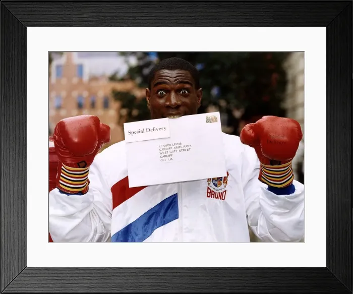 Framed Print : Frank Bruno former WBC World Heavyweight Boxer Framed Print : Frank Bruno former WBC World Heavyweight Boxer