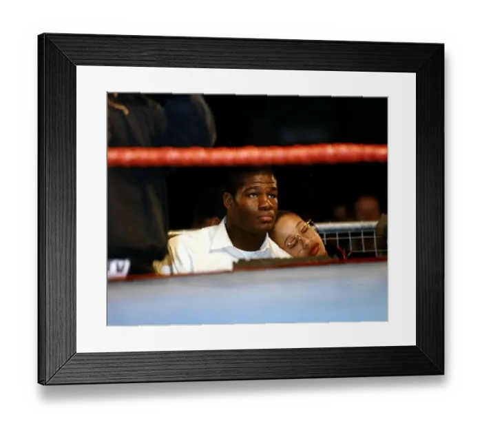 Framed Print : Riddick Bowe American Boxer at the ringside