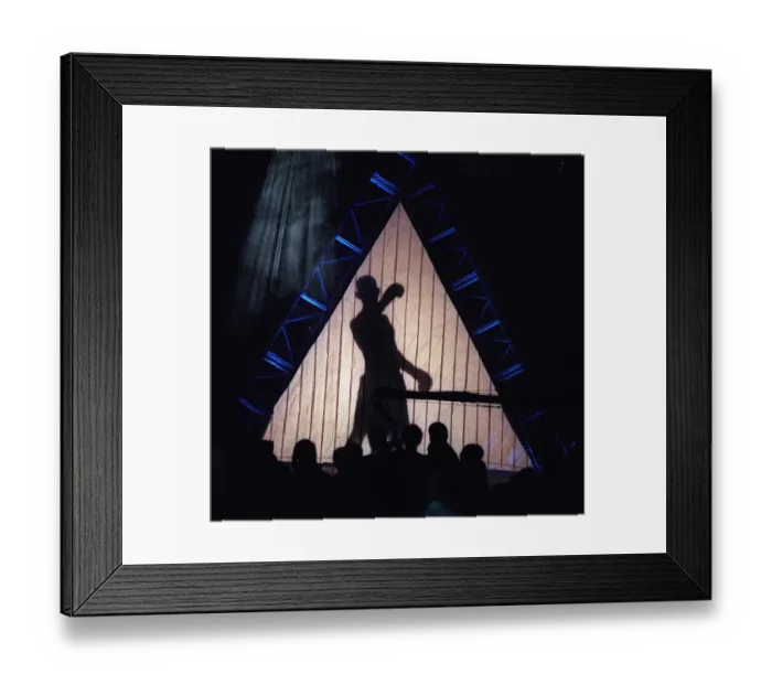Framed Print : Prince Naseem Hamed at Wembley Arena on 19th July 1997, making his entrace before taking