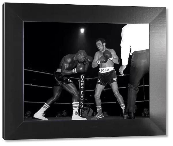 Boxers Alan Minter v Marvin Hagler 1980