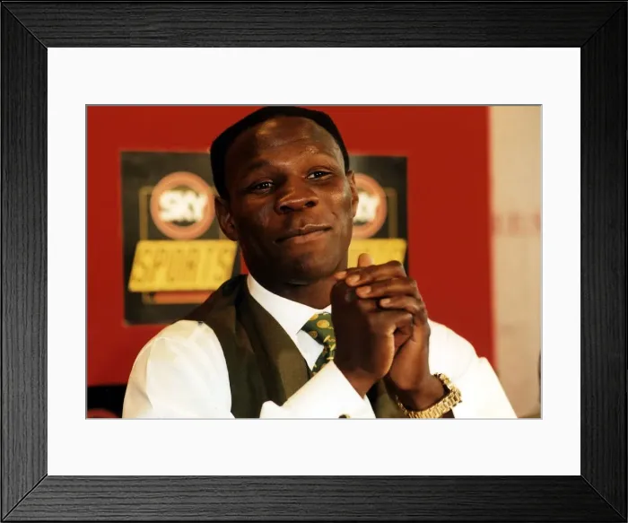 Framed Print : Chris Eubank Boxing press conference Framed Print : Chris Eubank Boxing press conference