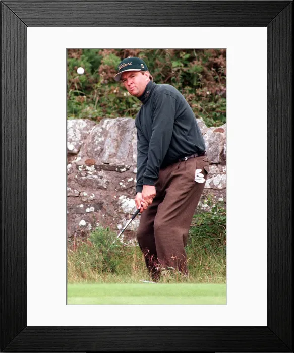 Framed Print : Davis Love 3rd at the open golf championship Troon July 1997 Framed Print : Davis Love 3rd at the open golf championship Troon July 1997