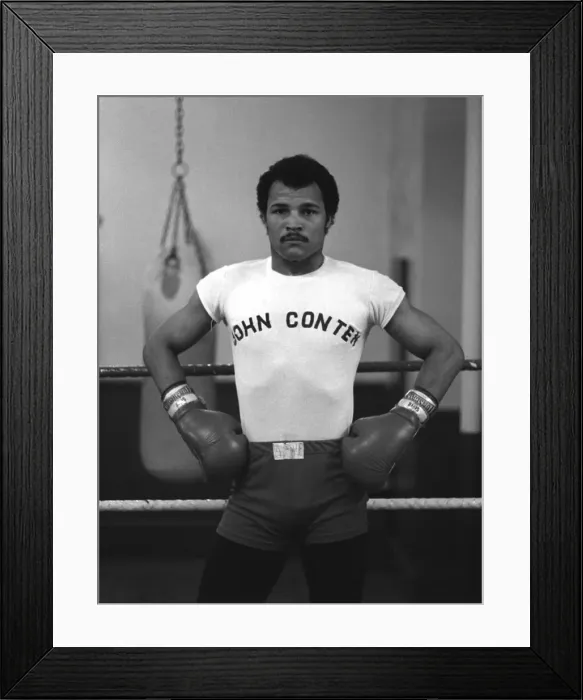 Framed Print : John Conteh in his boxing club Framed Print : John Conteh in his boxing club