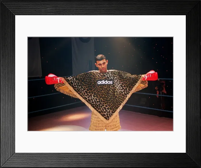 Framed Print : Prince Naseem Hamed the WBO Featherweight Champion in the new Adidas promotion