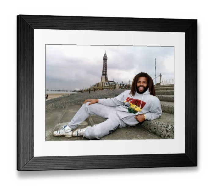 Framed Print : Kirkland Laing Boxer in Blackpool for his next Fight
