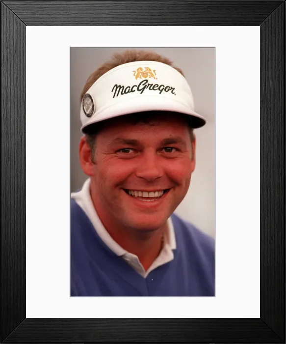 Framed Print : Darren Clarke at the Open Golf Championship Troon July 1997 Framed Print : Darren Clarke at the Open Golf Championship Troon July 1997
