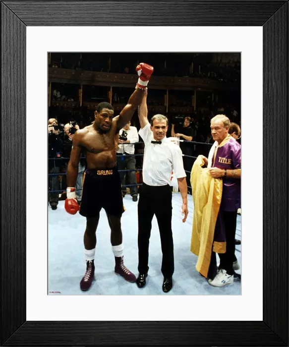 Framed Print : Frank Bruno Former WBC World Heavyweight Boxing Champion