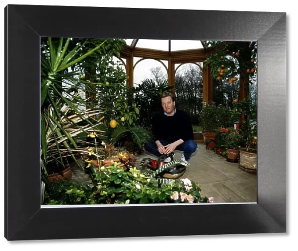 Frank Warren Boxing Promoter at home in his greenhouse