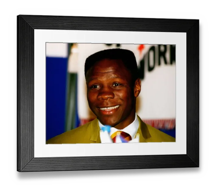 Framed Print : Chris Eubank press conference to announce comeback to boxing