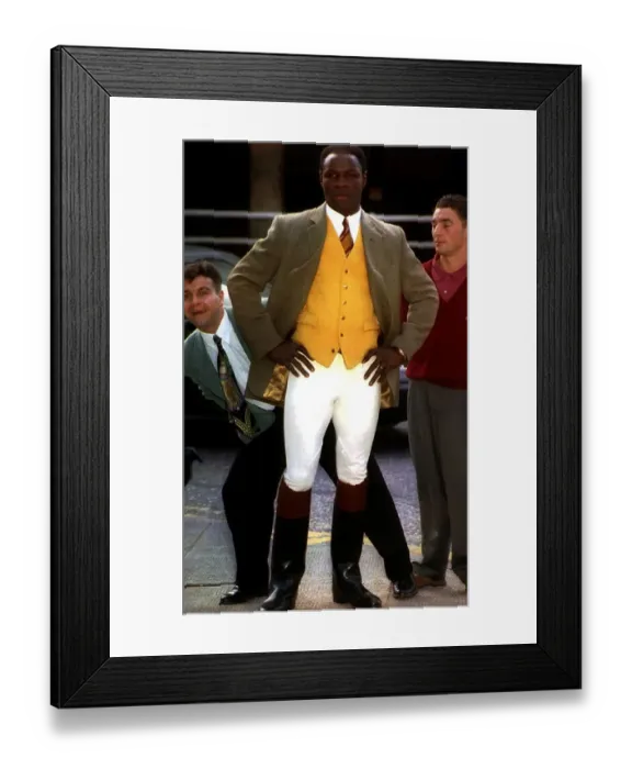 Framed Print : Chris Eubank boxing with Clinton and Weir