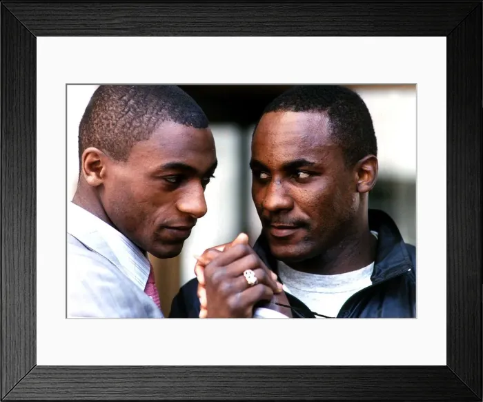 Framed Print : Herol Graham Boxing Mike McCallum right Framed Print : Herol Graham Boxing Mike McCallum right