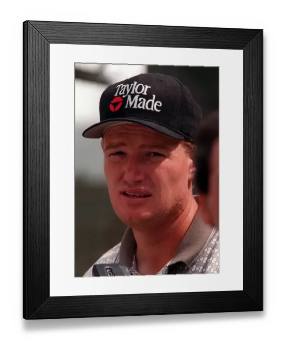 Framed Print : Ernie Els at the Open Golf Championship Troon July 1997 Framed Print : Ernie Els at the Open Golf Championship Troon July 1997
