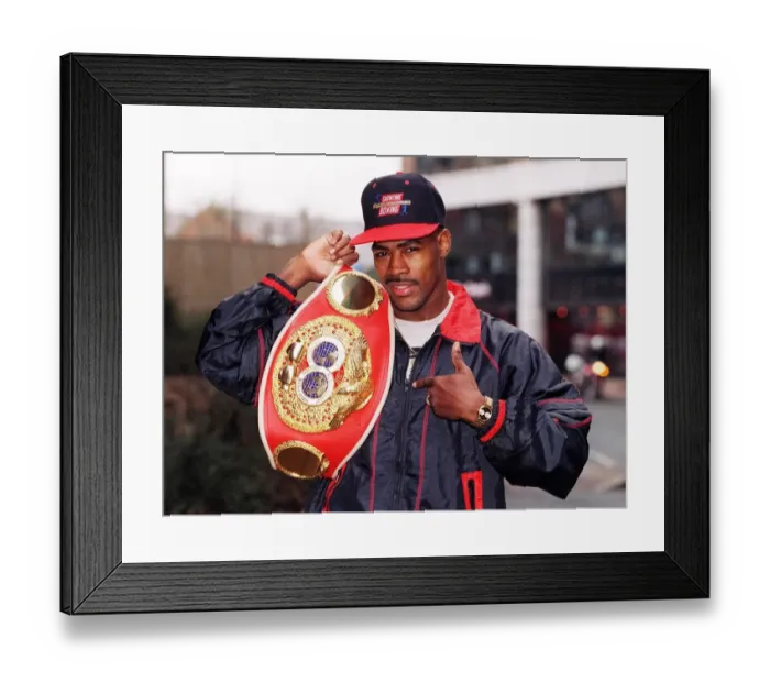 Framed Print : BOXER TOM BOOM BOOM JOHNSON WHO WILL FIGHT PRINCE NASEEM ON
