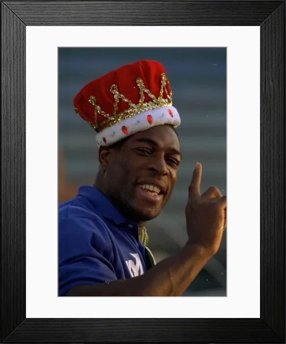 Framed Print : Frank Bruno King of the Rings in Las Vegas ready for the Fight against Mike Tyson Framed Print : Frank Bruno King of the Rings in Las Vegas ready for the Fight against Mike Tyson