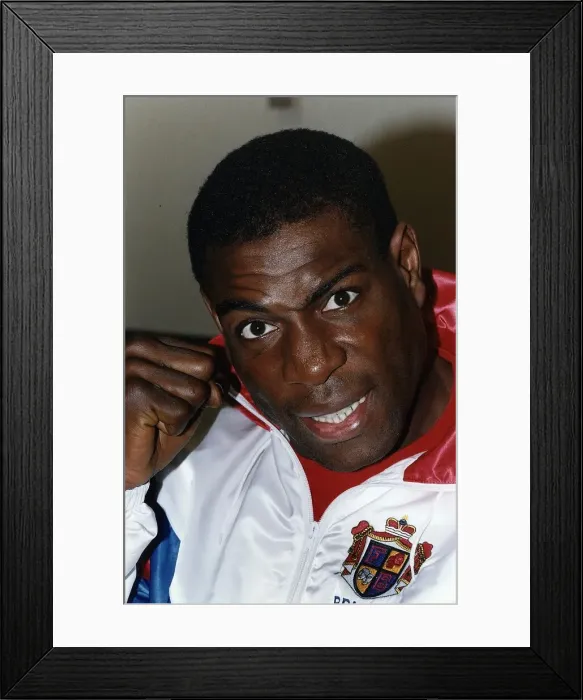 Framed Print : Frank Bruno boxer who is about to face Carl Williams Framed Print : Frank Bruno boxer who is about to face Carl Williams