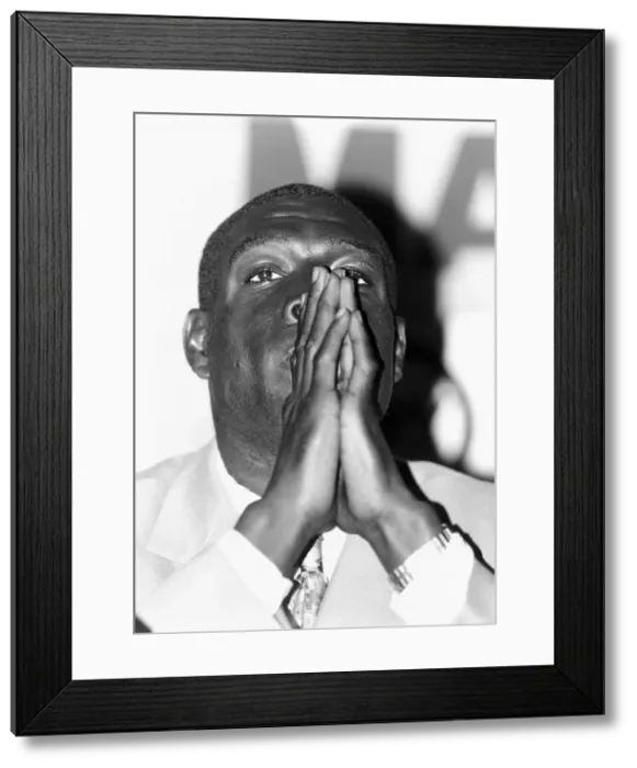 Framed Print : Frank Bruno Boxing