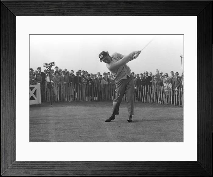 Framed Print : Ryder Cup Great Britain v USA Golf October 1965 Arnold Palmer drives off from Framed Print : Ryder Cup Great Britain v USA Golf October 1965 Arnold Palmer drives off from