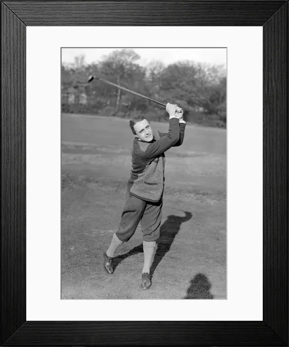 Framed Print : Owen Hares November 1919 The Stage Golf Society play a match against Framed Print : Owen Hares November 1919 The Stage Golf Society play a match against
