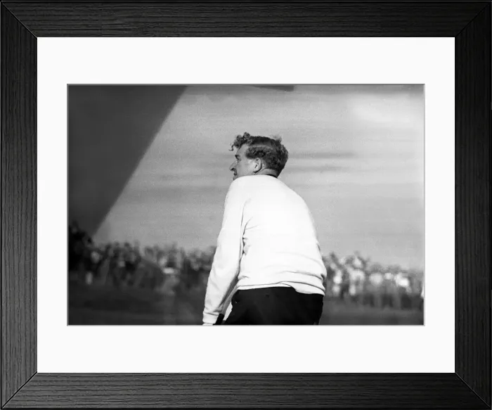 Framed Print : Golf - Ryder Cup - October 1961 Golfer at the Royal Lytham & St Annes Golf Course