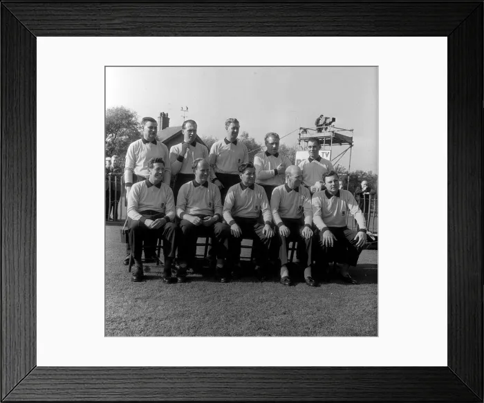 Framed Print : Golf Ryder Cup October 1961 The British / European Ryder Cup Team at the Royal Framed Print : Golf Ryder Cup October 1961 The British / European Ryder Cup Team at the Royal