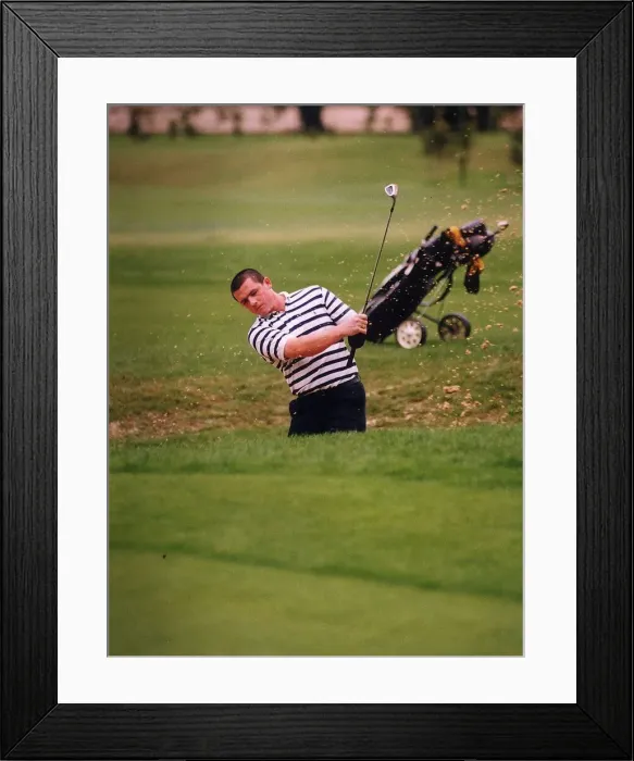 Framed Print : Scott White DLR team captain September 1999 helps take his side to victory in