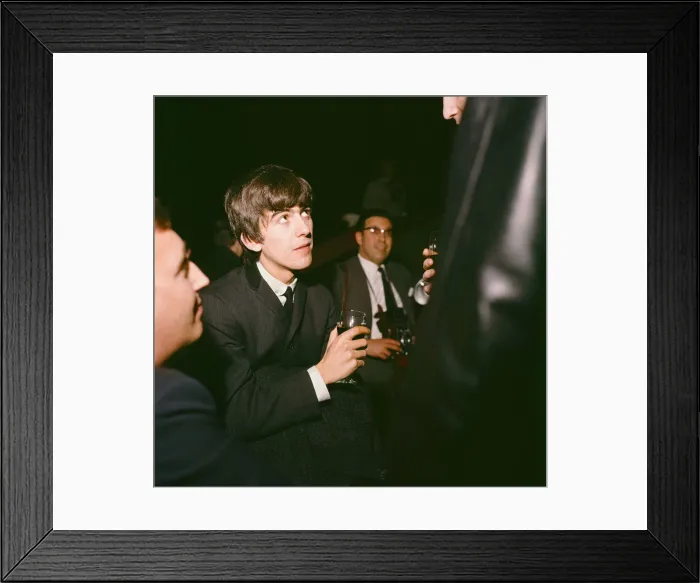 Framed Print : George Harrison of The Beatles, in Huddersfield. 29th November 1963 Framed Print : George Harrison of The Beatles, in Huddersfield. 29th November 1963