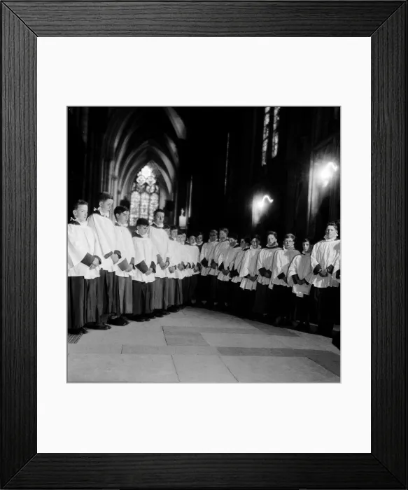 Framed Print : York Minster Choir boys. 3rd April 1961. Local Caption watscan Framed Print : York Minster Choir boys. 3rd April 1961. Local Caption watscan