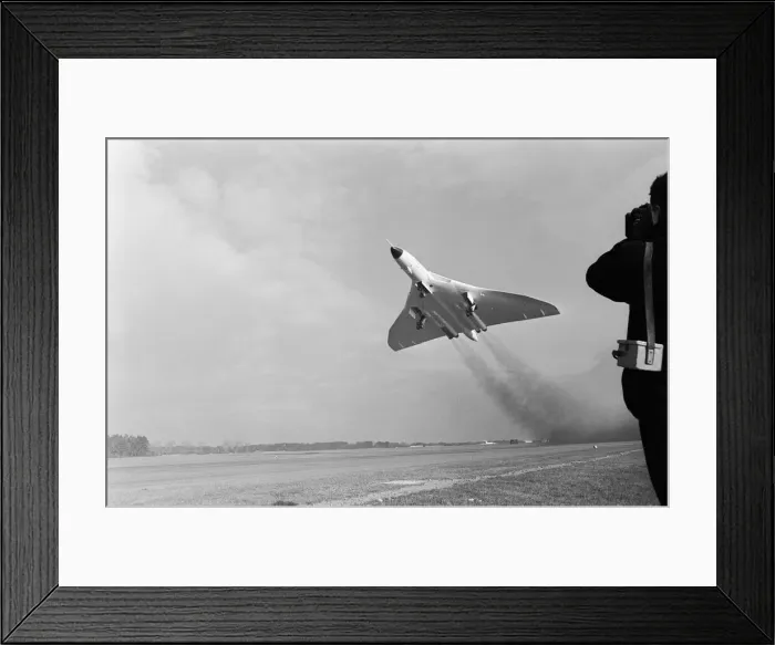 Framed Print : Vulcan Bomber taking off. 1964 Framed Print : Vulcan Bomber taking off. 1964