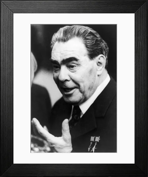Framed Print : Leonid Ilyich Brezhnev the fourth First Secretary of the Communist Party of the Soviet Framed Print : Leonid Ilyich Brezhnev the fourth First Secretary of the Communist Party of the Soviet
