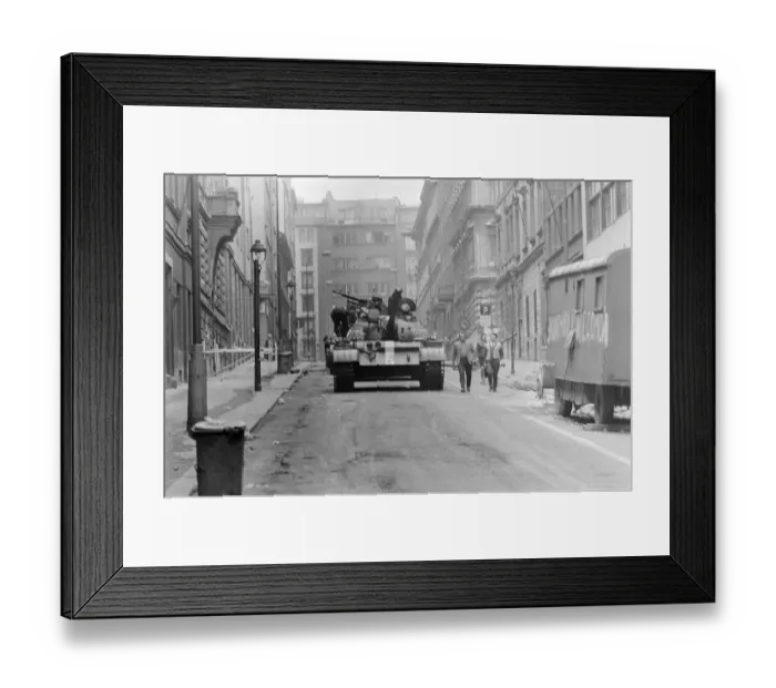 Framed Print : Prague, Czechoslovakia. End of the Prague Spring, a period of political liberalization in