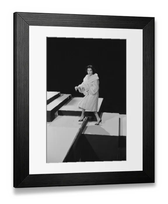 Framed Print : American singer Connie Francis pictured during rehearsals at the ATV television studios Framed Print : American singer Connie Francis pictured during rehearsals at the ATV television studios