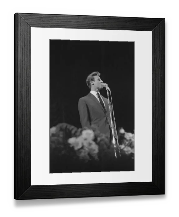 Framed Print : Singer Mark Wynter performing at the Daily Express Record Star Show at Wembley Framed Print : Singer Mark Wynter performing at the Daily Express Record Star Show at Wembley