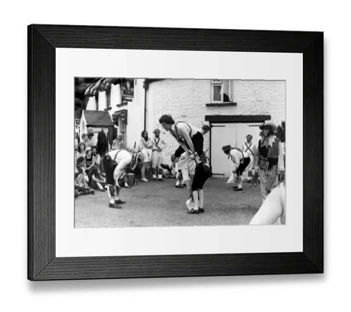 Framed Print : Festival of Dean morris festival at St. Briavels, Gloucestershire Morris dancers in Framed Print : Festival of Dean morris festival at St. Briavels, Gloucestershire Morris dancers in