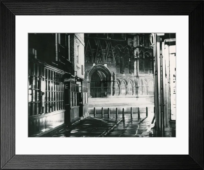 Framed Print : The ancient City of York. Seen here York Minster gates photographed from a