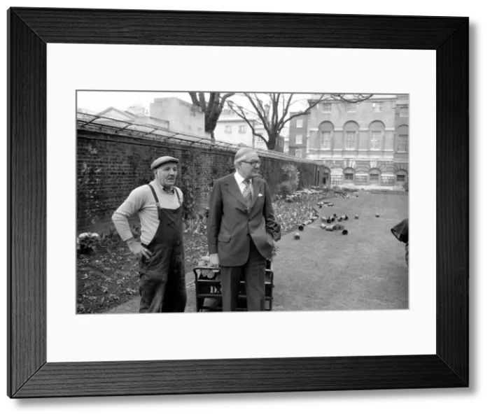 Framed Print : British Prime Minister James Callaghan seen here in the garden of No Framed Print : British Prime Minister James Callaghan seen here in the garden of No