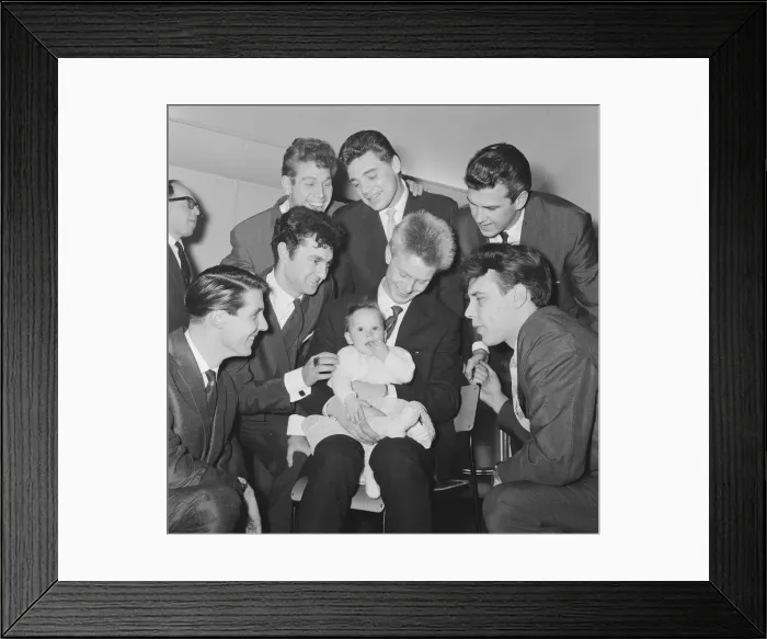 Framed Print : Christening of nine month old Berenice Ann Cooper, daughter of singer Joe Brown Framed Print : Christening of nine month old Berenice Ann Cooper, daughter of singer Joe Brown
