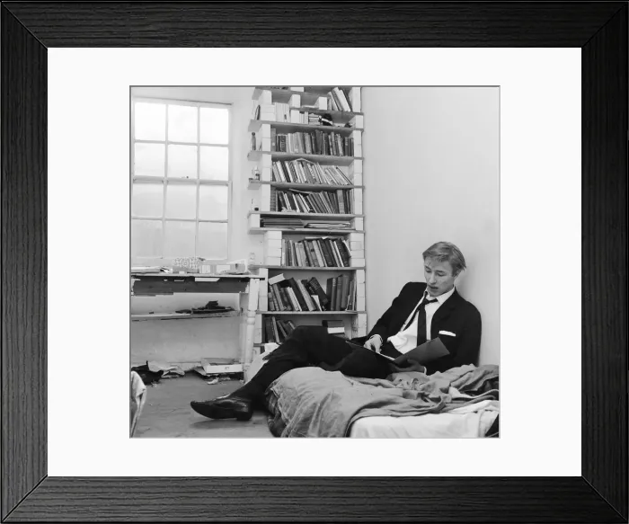 Framed Print : English pop singer Mike Sarne photgraphed at his home in London. 10th February 1963 Framed Print : English pop singer Mike Sarne photgraphed at his home in London. 10th February 1963