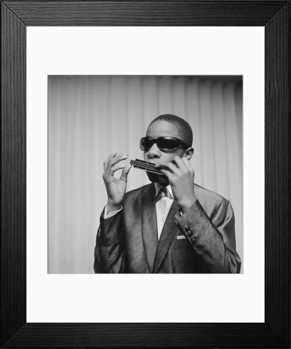 Framed Print : Stevie Wonder musical prodigy who at the age of only 13 years old has packed the Olympic Framed Print : Stevie Wonder musical prodigy who at the age of only 13 years old has packed the Olympic