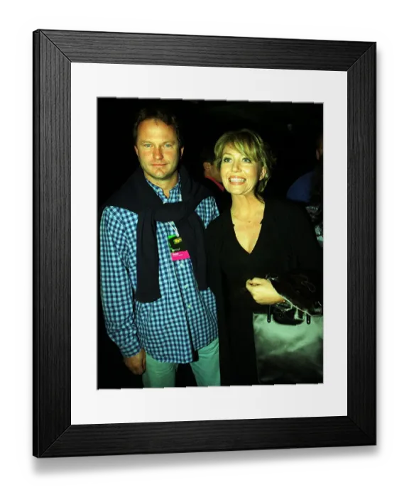Framed Print : Kirsty Young October 1998 Channel Five News TV Presenter with boyfriend Nick Jones Framed Print : Kirsty Young October 1998 Channel Five News TV Presenter with boyfriend Nick Jones